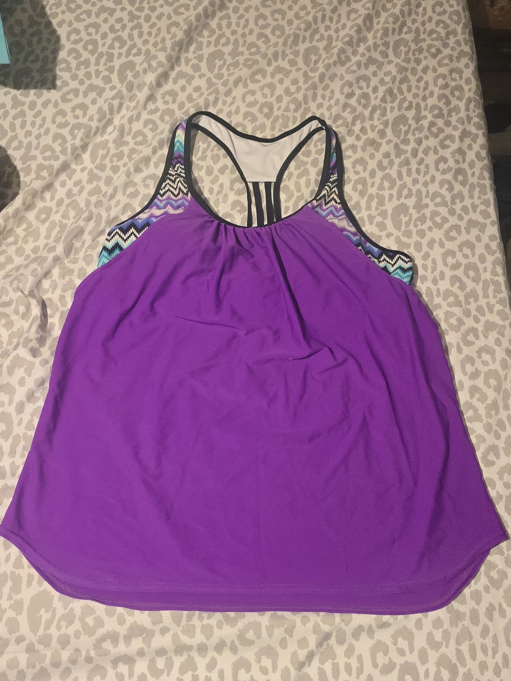 Purple Tankini Swim Top